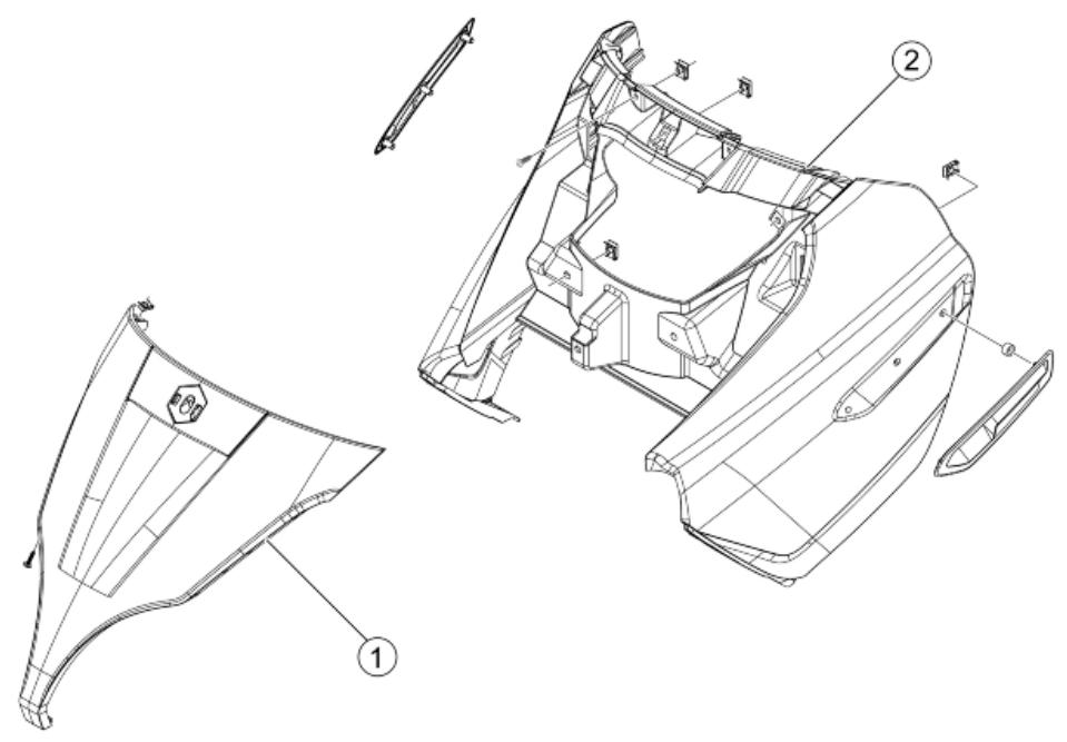 PIAGGIO X7 - Legshield spoiler - 1