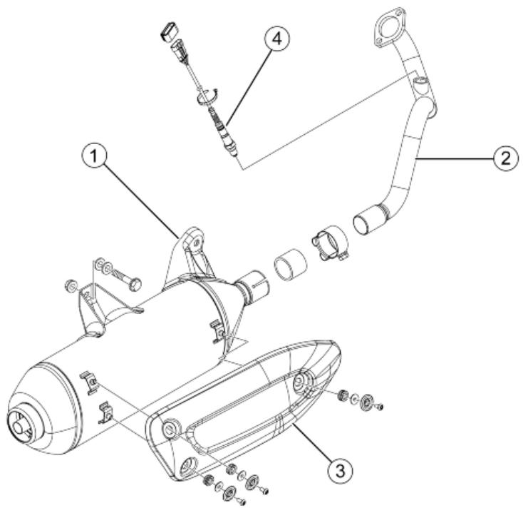 PIAGGIO X7 - Exhaust pipe - 1