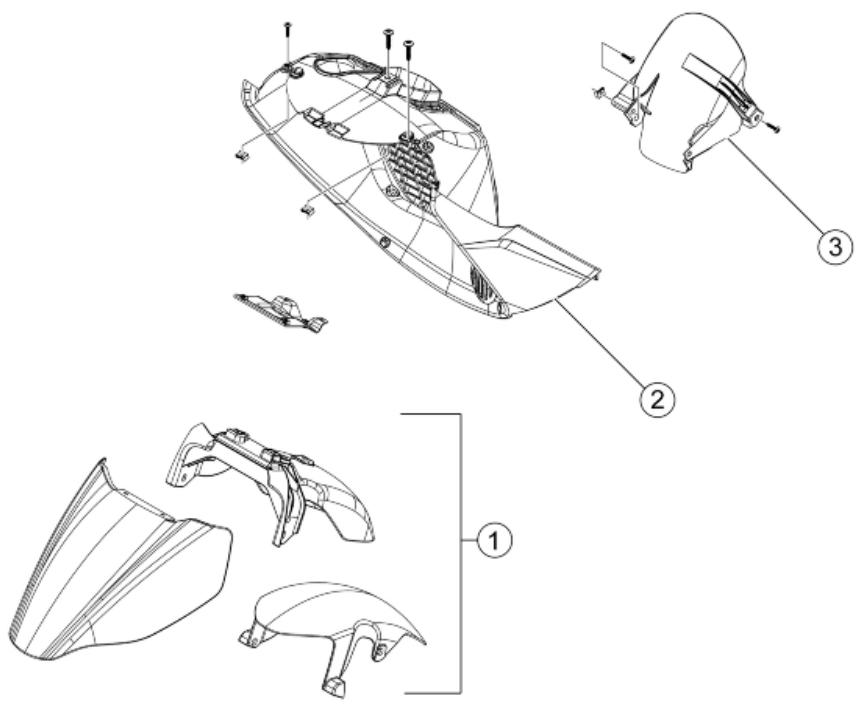 PIAGGIO X7 - Mudguard - 1