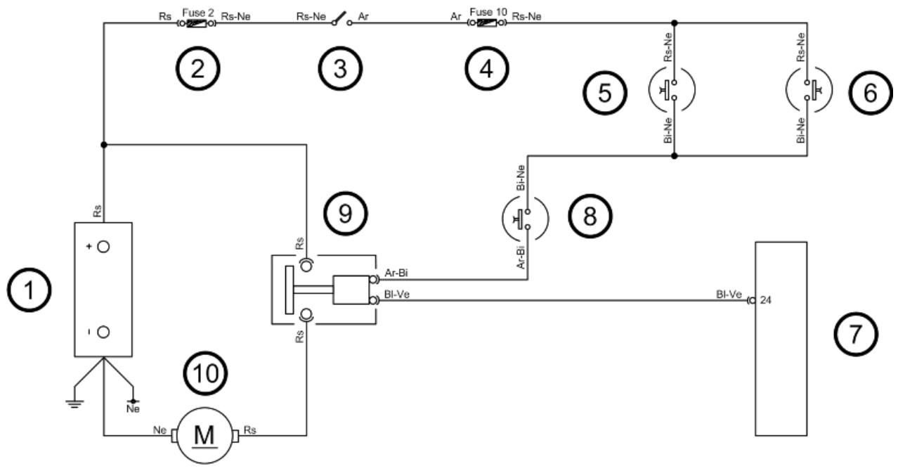 PIAGGIO X7 - Starter motor - 1