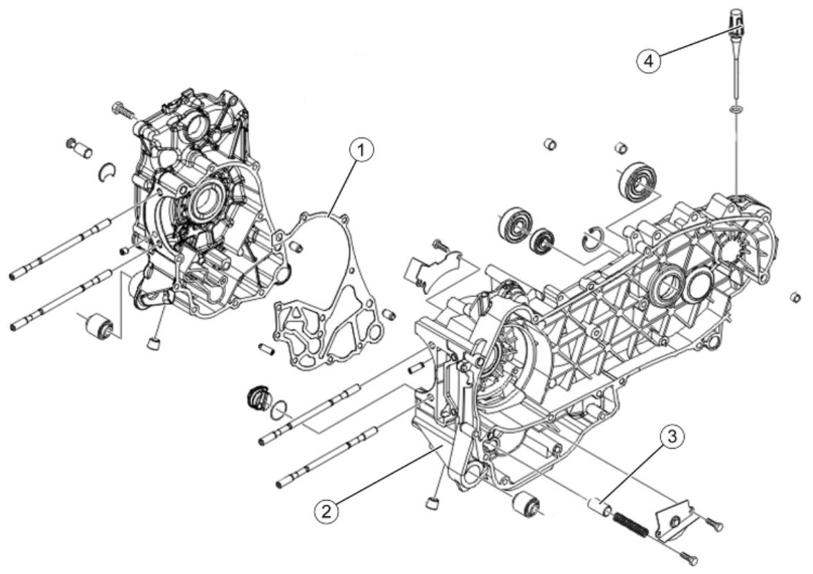 PIAGGIO X7 - Crankcase - 1