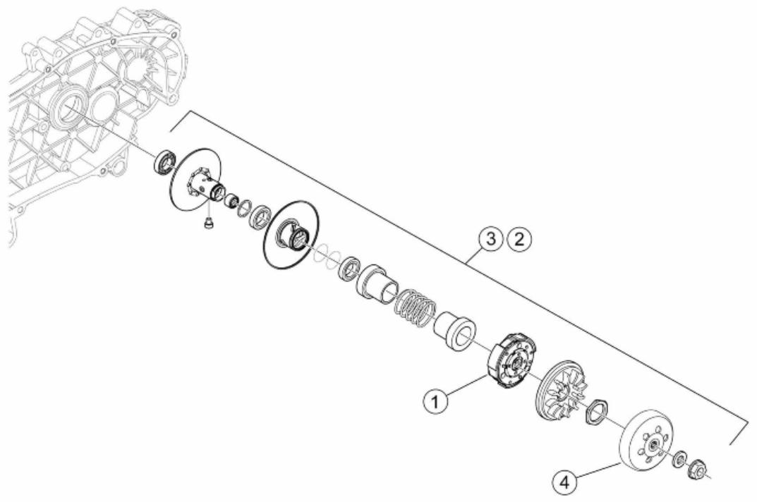 PIAGGIO X7 - Driven pulley - 1