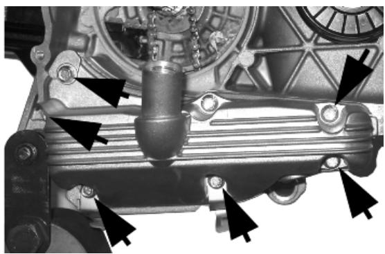 PIAGGIO X7 - Removing the oil sump - 1