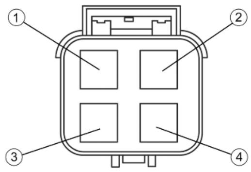 PIAGGIO X7 - COOLANT TEMPERATURE SENSOR CONNECTOR - 1