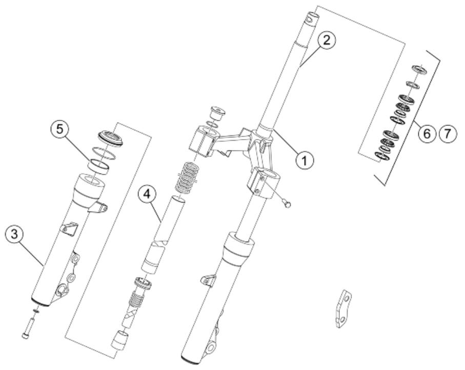 PIAGGIO X7 - Front suspension - 1