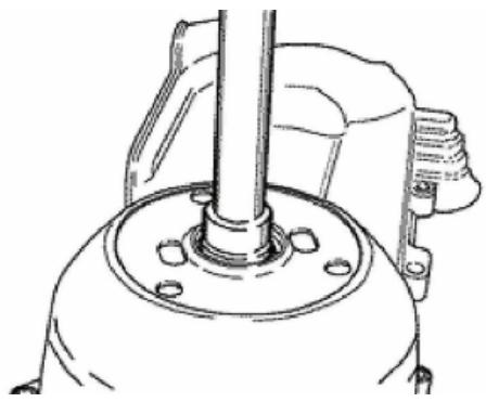 PIAGGIO X7 - Removing the driven pulley shaft bearing - 1
