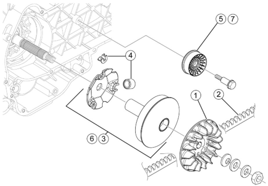 PIAGGIO X7 - Driving pulley - 1
