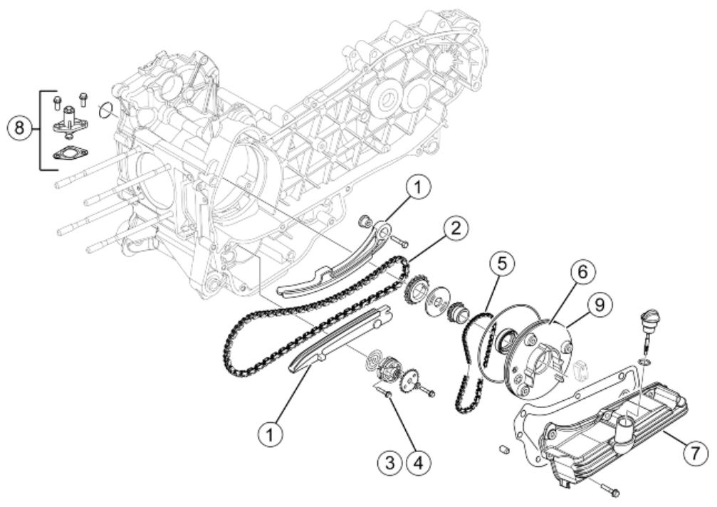 PIAGGIO X7 - Oil pump - 1