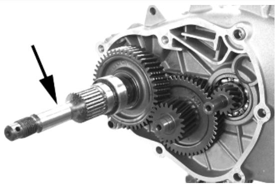 PIAGGIO X7 - Removing the wheel axle - 1