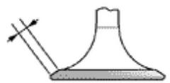 PIAGGIO X7 - Sealing surface length: after use: - 2