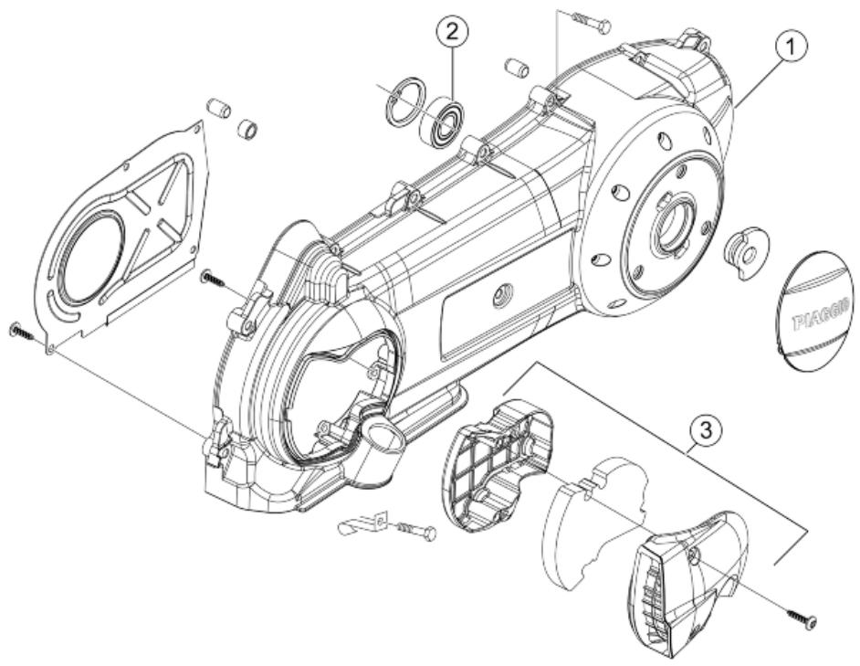 PIAGGIO X7 - Transmission cover - 1
