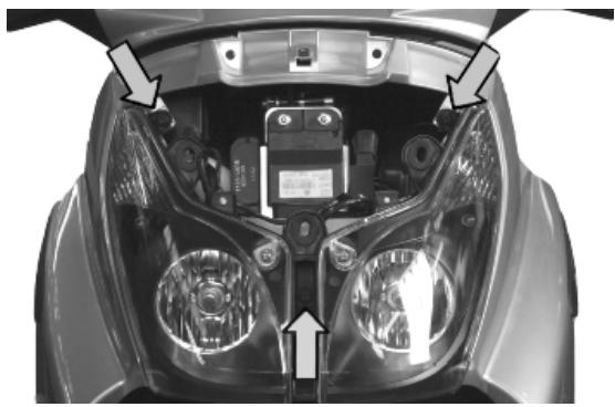 PIAGGIO X7 - Headlight assay. - 1