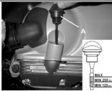 PIAGGIO X9 EVOLUTION - Engine oil level - 1