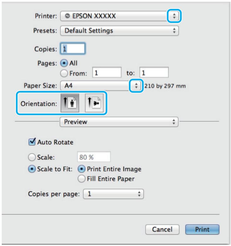 EPSON ECOTANK ET-14000 - Paramètres de base du produit pour mac OS x - 3