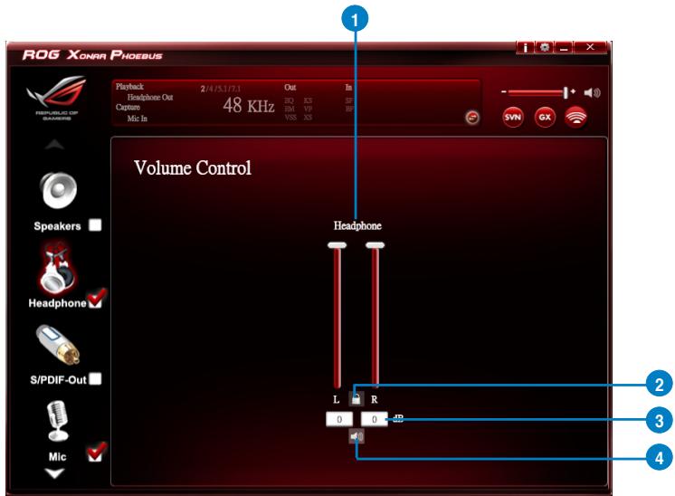 ROG XONAR Phoenix Playback 2/4/5.1/7.3 Out In Headphone Out SB XS SP Capture 48 KHz BM VZ BR Mic In VSS XS Volume Control Headphone Speakers Headphone S/PDIF-Out Mic L R 0 0 2 3 4