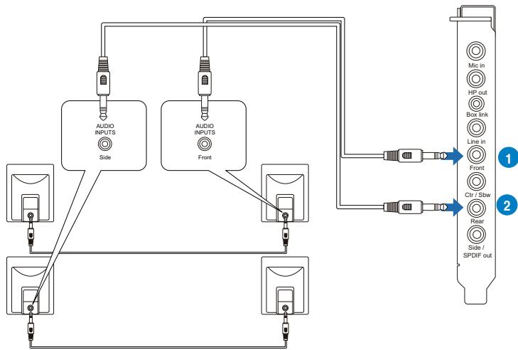 ASUS ROG XONAR PHOEBUS - Connecting 2/2.1 Channel Speakers - 2