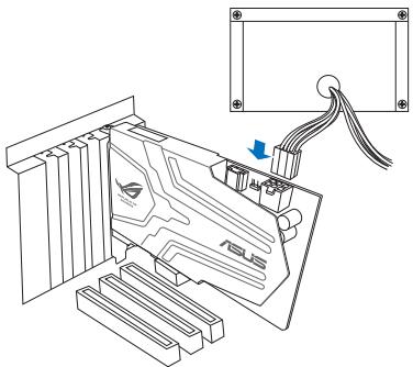 Technical diagram showing an electronic circuit board with a USB drive and cable connections, including a close-up view of the component.