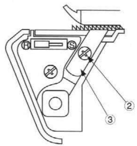 SINGER 14SH654 - Comment remplacer le coudeau fixe - 3