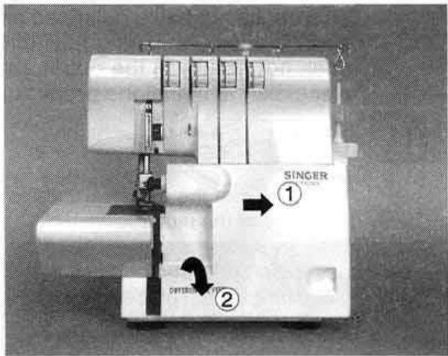 SINGER 14SH654 - Principales PIECES derrière le couvercle du boucleur - 1