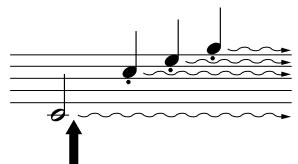 YAMAHA N-100 - Pédale de sostenuto (centre) - 1