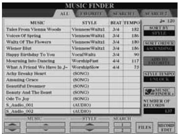 YAMAHA TYROS 4 - Appuyez sur la touche [a]–[j] correspondant au fichier souhaité. - 3