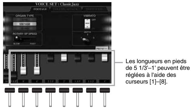 YAMAHA TYROS 4 - Curseurs [1]-[8] - 1
