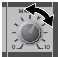 YAMAHA EMX-512SC - À présent, réglez de nouveau le bouton MASTER dans la section MAIN au besoin pour ajuster le niveau de sortie global. - 1