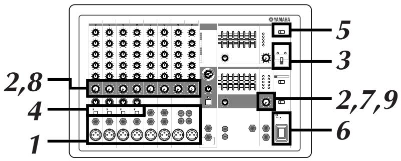 YAMAHA EMX-512SC - Utilisation des enceintes - 1