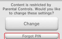 NINTENDO NEW 3DS - I can't disable the Parental Control settings. - 1
