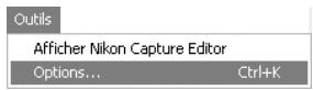 NIKON CAPTURE - Préférences de Nikon Capture 4 Camera Control - 1
