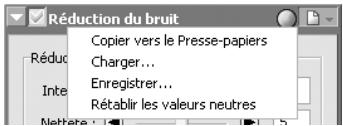 NIKON CAPTURE - Le sous-menu Paramètres de Réduction du bruit - 1