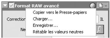 NIKON CAPTURE - Le menu Format RAW avancé - 1
