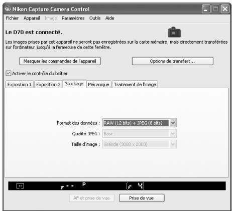 NIKON CAPTURE - L'onglet Stockage - 1