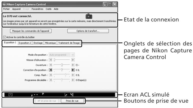 NIKON CAPTURE - La fenêtre de Nikon Capture Camera Control - 1