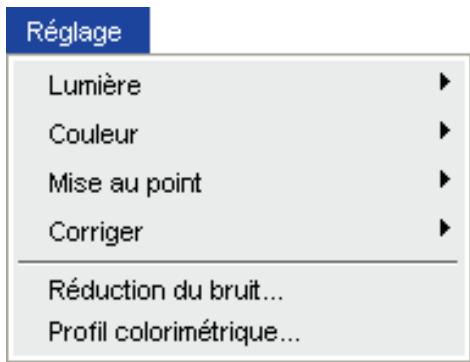 NIKON CAPTURE NX - Menu Réglage - 1