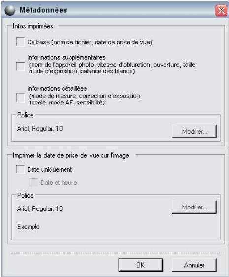 NIKON CAPTURE NX - Métadonnées - 1