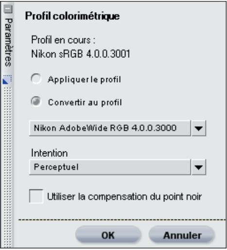NIKON CAPTURE NX - Convert au profil - 1