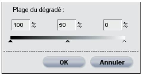 NIKON CAPTURE NX - Boîte de dialogue des options de dégradé - 1