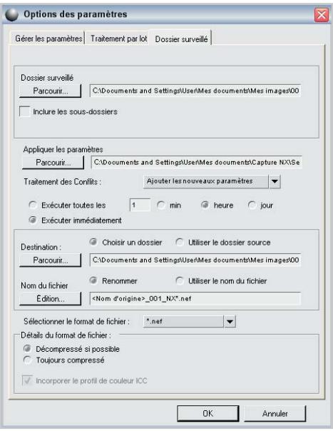 NIKON CAPTURE NX - Dossier surveillé - 1