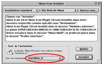NIKON SCAN - Étape 6—CHOISIR un emplacement pour nikon scan - 1