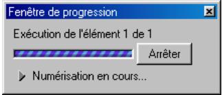 NIKON SCAN - La fenêtre de progression de la numérisation - 1