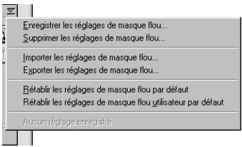 NIKON SCAN - Menu paramètres du masque flou - 1