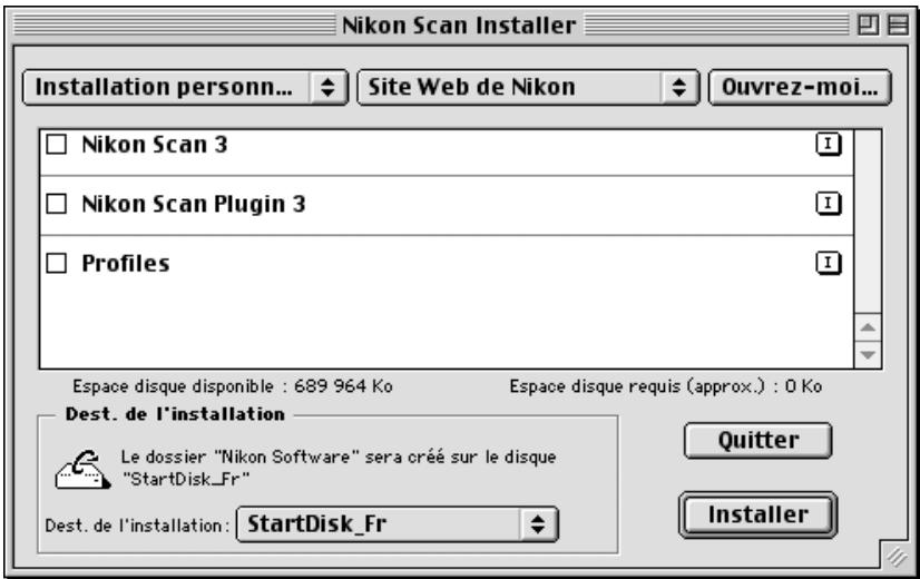 NIKON SCAN - Étape 3—sélectionner les composants - 1