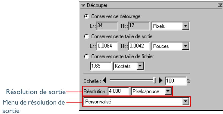 NIKON SCAN - Étape 10—sélectionner la résolution de sortie - 1