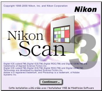NIKON SCAN - Étape i—démarrer l'utilitaire d'installation - 2