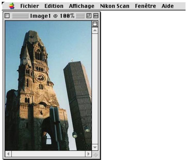 NIKON SCAN - La barre de menus (macintosh) - 1