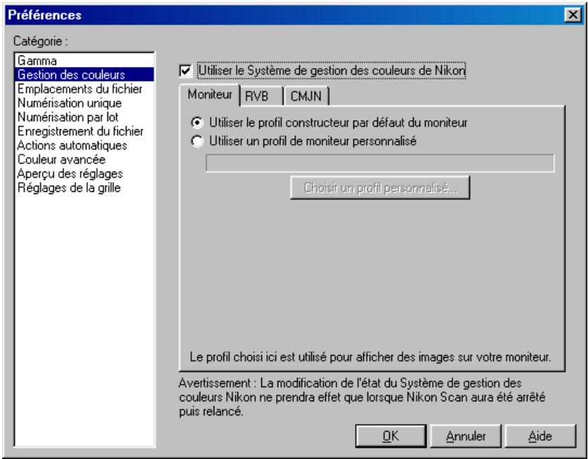 NIKON SCAN - Feuille moniteur - 1