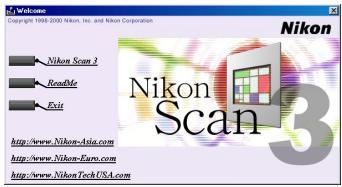 NIKON SCAN - Étape 2—démarrer l'utilitaire d'installation - 1