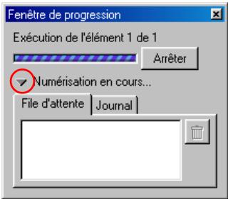 NIKON SCAN - La fenêtre de progression de la numérisation - 2