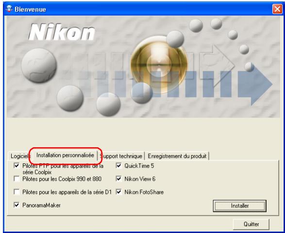 NIKON VIEW 6 - Etape 1: Sélectionnez les logiciels à installer - 1